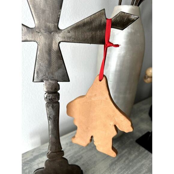 Holiday Christmas Ceramic Hanging Faux‎ Gingerbread Ornaments - Picture 7 of 9